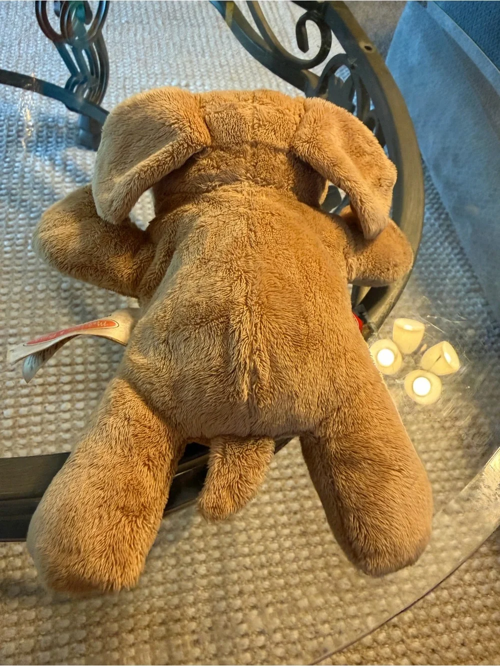 Melissa & Doug examine & treaPlush Brown Puppy Dog Toy - Soft Tan & Black